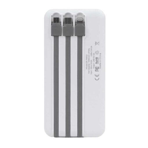 Zore ZR-PW02 Type-C - Micro - Lightning Led Göstergeli Taşınabilir Powerbank 10000 mAh - Görsel 3