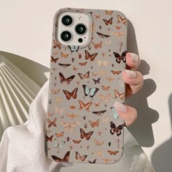 Renkli Çoklu Kelebek Baskılı Silikon Telefon Kılıfı