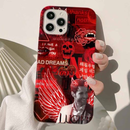 Lucifer Baskılı Silikon Telefon Kılıfı