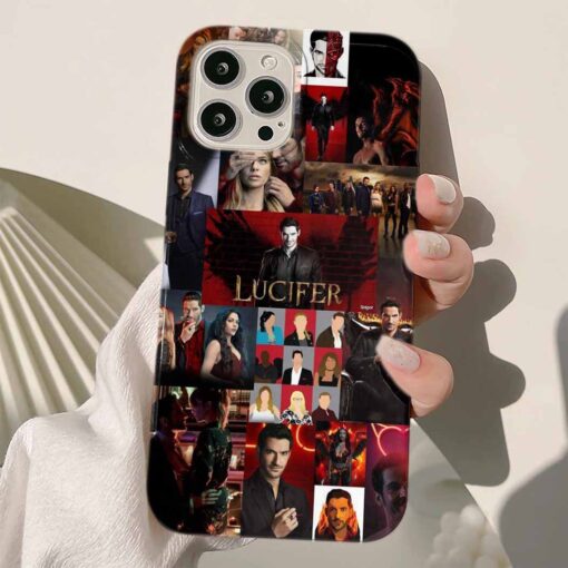 Lucifer Baskılı Silikon Telefon Kılıfı