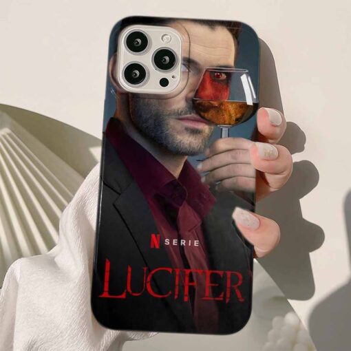 Lucifer Baskılı Silikon Telefon Kılıfı
