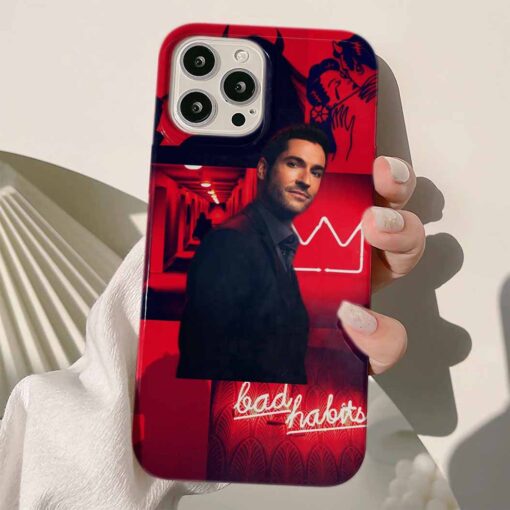 Lucifer Baskılı Silikon Telefon Kılıfı