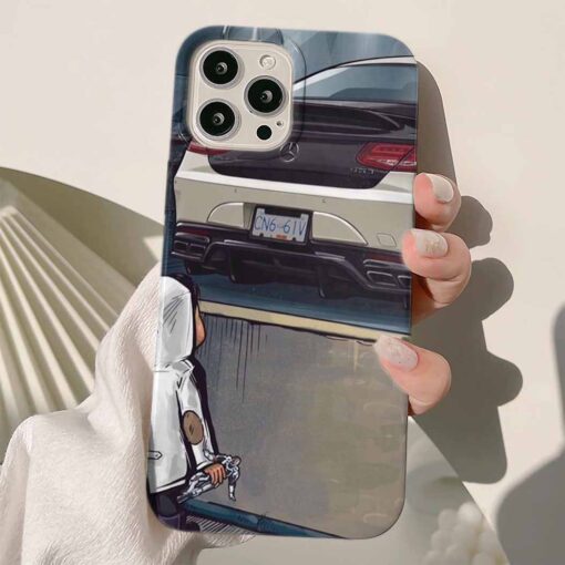 Mercedes Baskılı Silikon Telefon Kılıfı