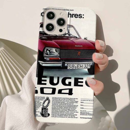 Peugeot Baskılı Silikon Telefon Kılıfı