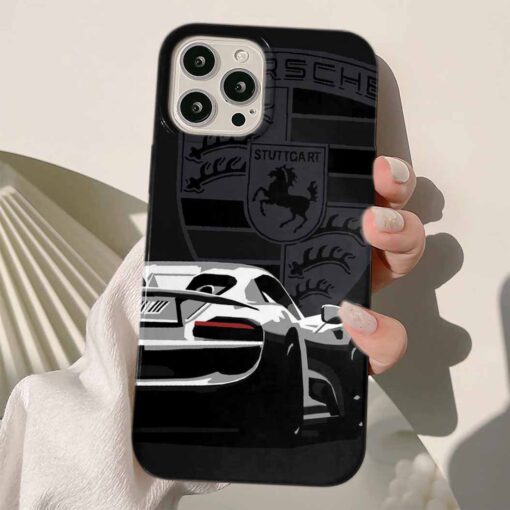 Porsche Baskılı Silikon Telefon Kılıfı