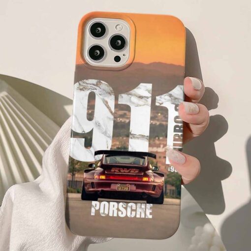Porsche Baskılı Silikon Telefon Kılıfı