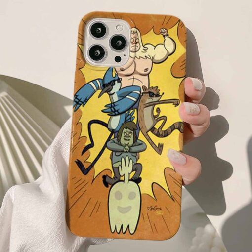Regular Show Hayalet Baskılı Silikon Telefon Kılıfı