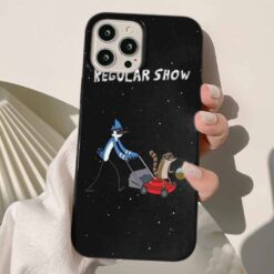 Regular Show Yaprak Toplama Makinası Baskılı Silikon Telefon Kılıfı
