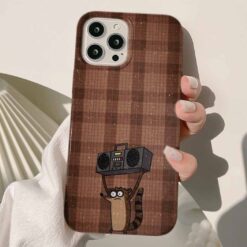 Regular Show Rigby Radyo Baskılı Silikon Telefon Kılıfı