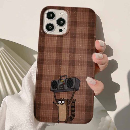 Regular Show Rigby Radyo Baskılı Silikon Telefon Kılıfı