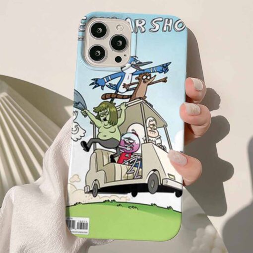 Regular Show Araba Turu Baskılı Silikon Telefon Kılıfı
