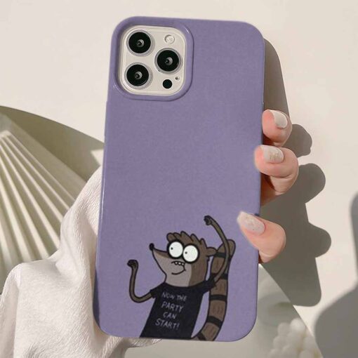 Regular Show Heycanlı Rigby Baskılı Silikon Telefon Kılıfı