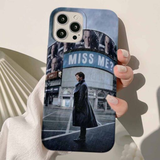 Sherlock Baskılı Silikon Telefon Kılıfı
