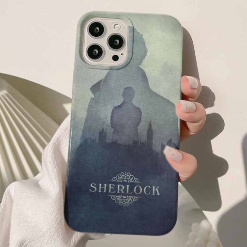 Sherlock Baskılı Silikon Telefon Kılıfı