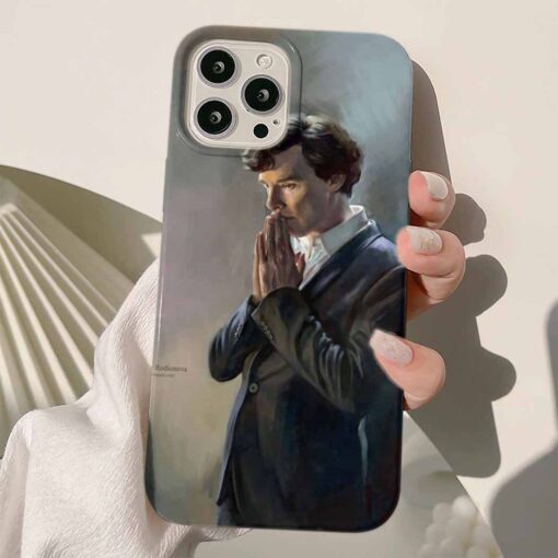 Sherlock Baskılı Silikon Telefon Kılıfı