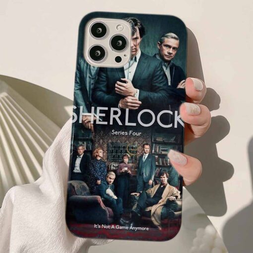 Sherlock Baskılı Silikon Telefon Kılıfı