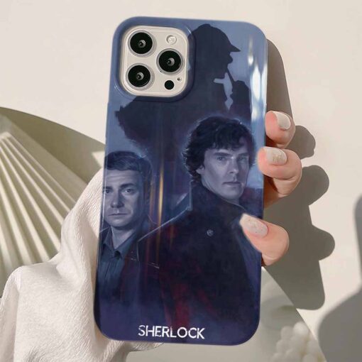 Sherlock Baskılı Silikon Telefon Kılıfı