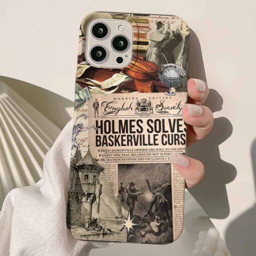 Sherlock Baskılı Silikon Telefon Kılıfı