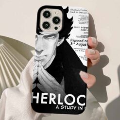 Sherlock Baskılı Silikon Telefon Kılıfı