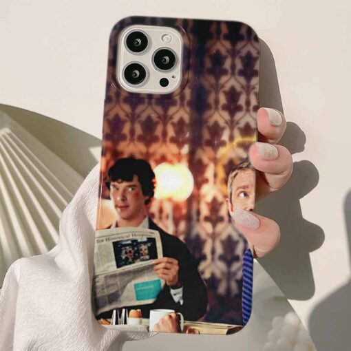 Sherlock Baskılı Silikon Telefon Kılıfı