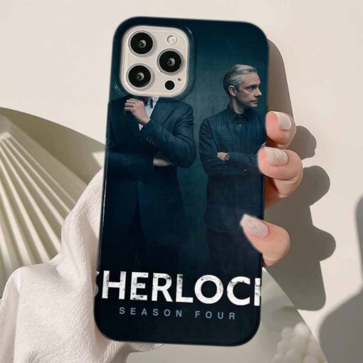 Sherlock Baskılı Silikon Telefon Kılıfı