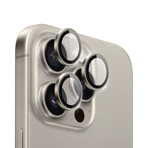Apple iPhone 15 Pro Max PVD Lens Guard Metal Kamera Lens Koruyucu - Görsel 8