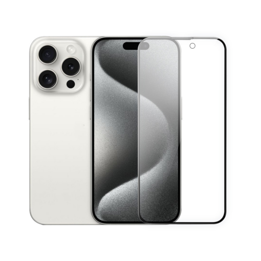 Apple iPhone 15 Pro Max Wiwu 2in1 Temperli Cam Ahize Toz Önleyici Ekran Koruyucu ve Kamera Lens Koruyucu Set - Görsel 3