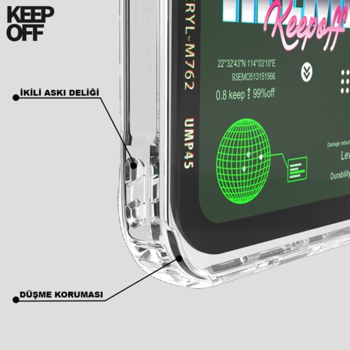 Keep Off Parallel Space Time Magsafe Kapak - Görsel 4