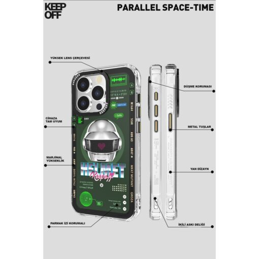 Keep Off Parallel Space Time Magsafe Kapak - Görsel 6