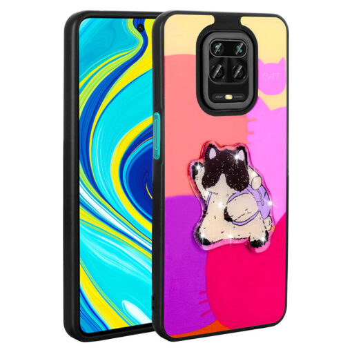 Xiaomi Redmi Note 9S Kılıf Parlayan Kabartmalı İkonik Figürlü Zore Amas Silikon Kapak - Görsel 7