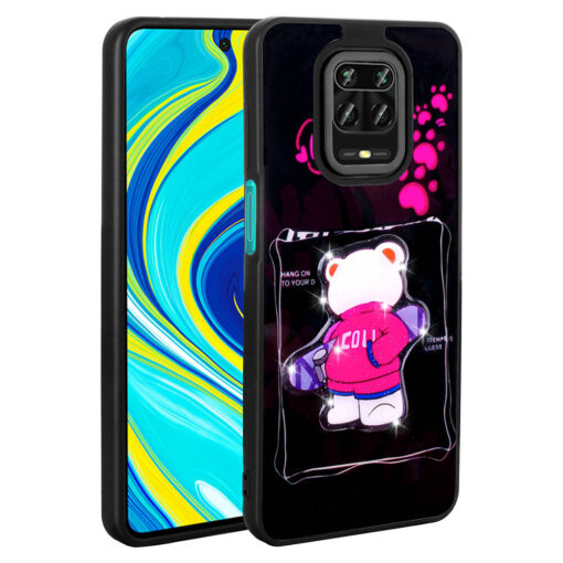 Xiaomi Redmi Note 9S Kılıf Parlayan Kabartmalı İkonik Figürlü Zore Amas Silikon Kapak - Görsel 6