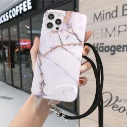 Boyun Askılı  Zincirli Silikon Telefon Kılıfı