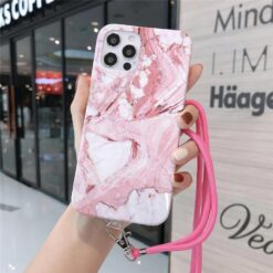 Boyun Askılı  Zincirli Silikon Telefon Kılıfı