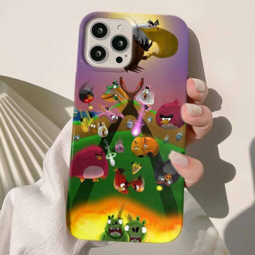 Angry Birds  Baskılı Silikon Telefon Kılıfı