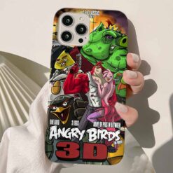 Angry Birds  Baskılı Silikon Telefon Kılıfı