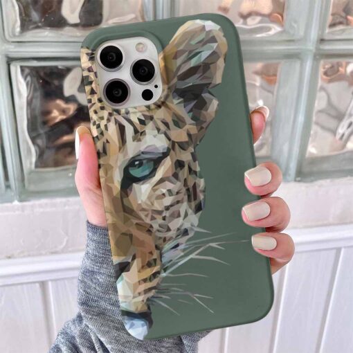 Yarı Kaplan Yüzü Baskılı Telefon Kılıfı - Görsel 8
