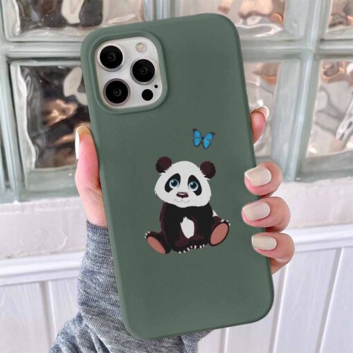 Oturan Panda Baskılı Telefon Kılıfı - Görsel 2