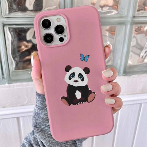 Oturan Panda Baskılı Telefon Kılıfı - Görsel 5