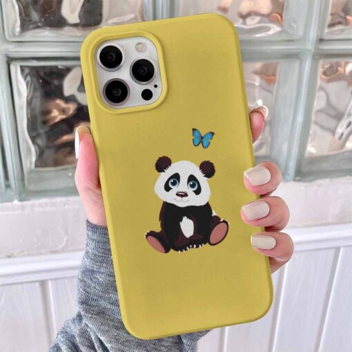 Oturan Panda Baskılı Telefon Kılıfı - Görsel 6