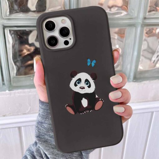 Oturan Panda Baskılı Telefon Kılıfı - Görsel 7