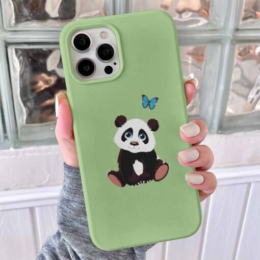 Oturan Panda Baskılı Telefon Kılıfı - Görsel 8