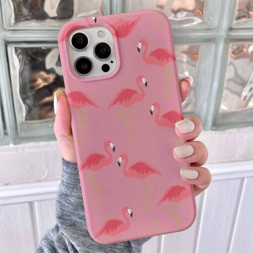 Flamingo Baskılı Telefon Kılıfı - Görsel 5