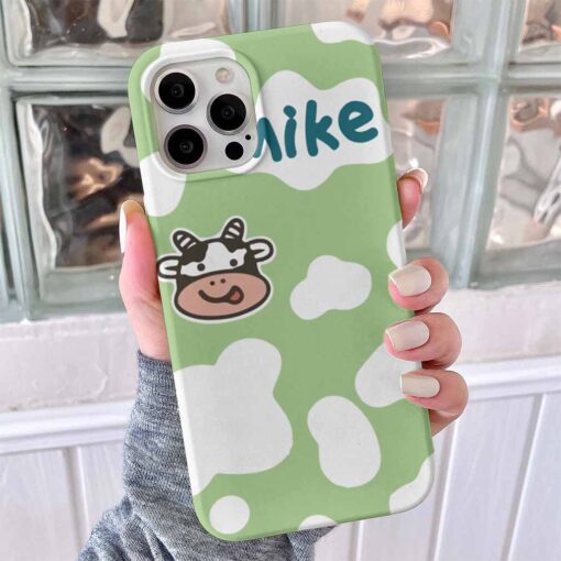 İnek Desenli Benekli Baskılı Telefon Kılıfı - Görsel 8