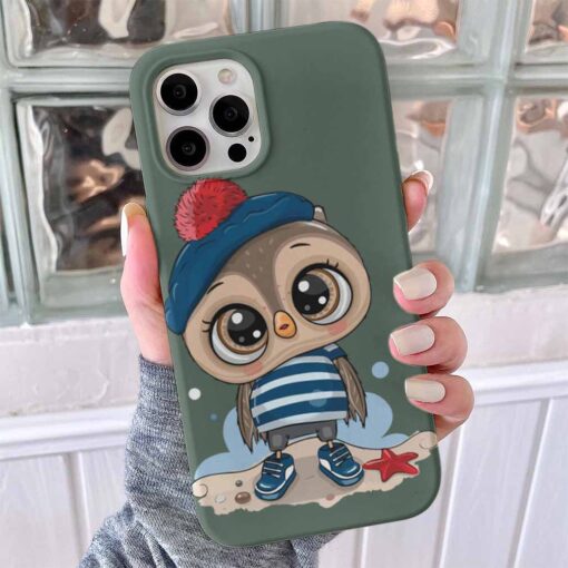 Erkek Baykuş Baskılı Telefon Kılıfı - Görsel 2