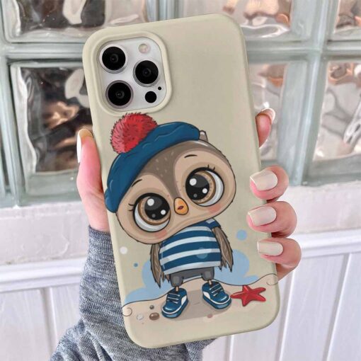 Erkek Baykuş Baskılı Telefon Kılıfı - Görsel 3