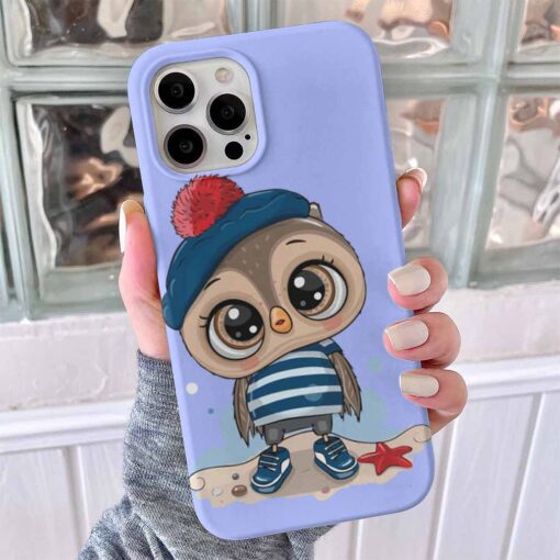 Erkek Baykuş Baskılı Telefon Kılıfı - Görsel 4