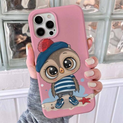Erkek Baykuş Baskılı Telefon Kılıfı - Görsel 5