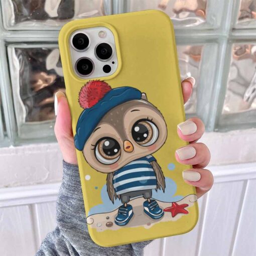Erkek Baykuş Baskılı Telefon Kılıfı - Görsel 6