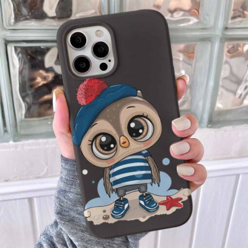 Erkek Baykuş Baskılı Telefon Kılıfı - Görsel 7