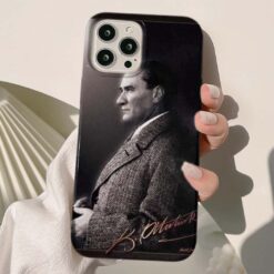 Mustafa Kemal Atatürk Baskılı Silikon Telefon Kılıfı